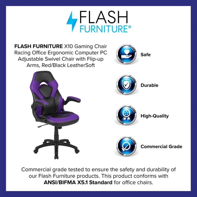 Z100 Gaming Chair Racing Office Ergonomic Computer PC Adjustable Swivel Chair