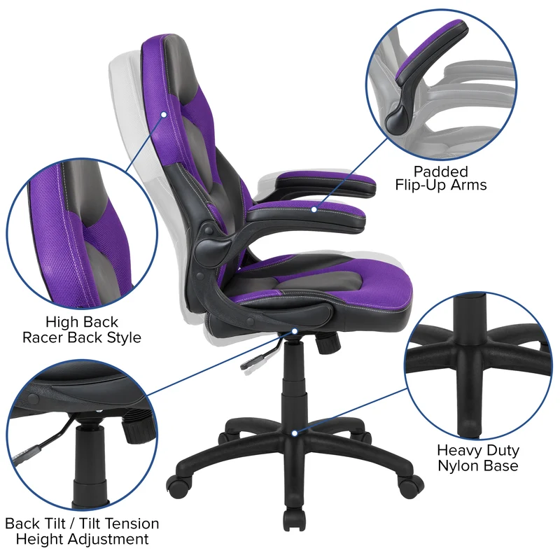 Z100 Gaming Chair Racing Office Ergonomic Computer PC Adjustable Swivel Chair