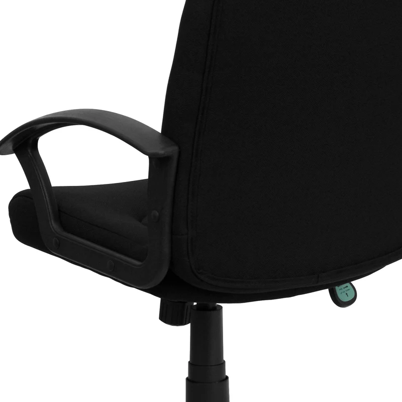 Mid-Back Fabric Executive Swivel Office Chair with Nylon Arms