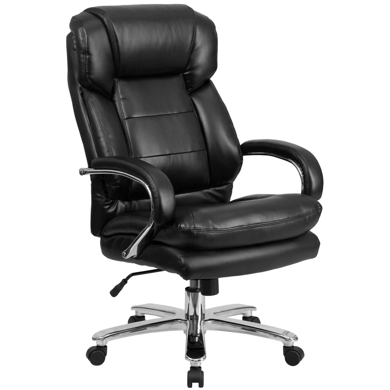 24/7 500 lb. Big & Tall Executive Swivel Ergonomic Office Chair with Loop Arms