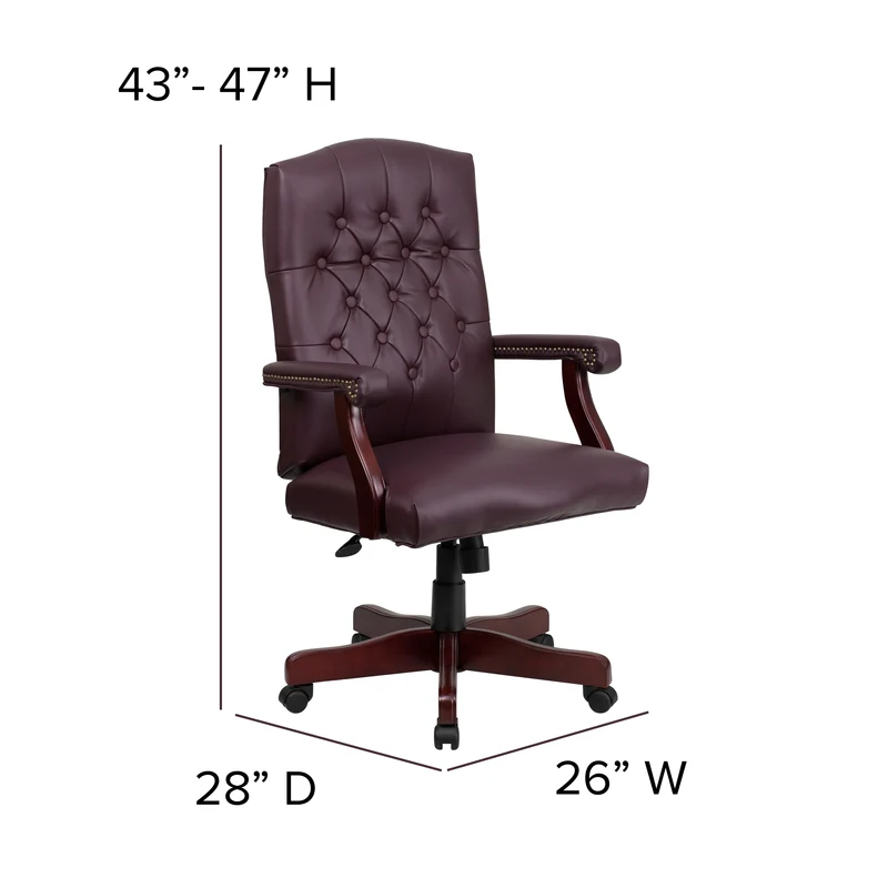 Martha Washington Executive Swivel Office Chair with Arms