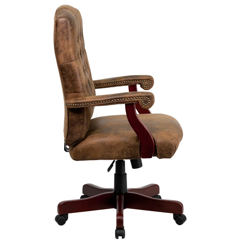 Martha Washington Executive Swivel Office Chair with Arms