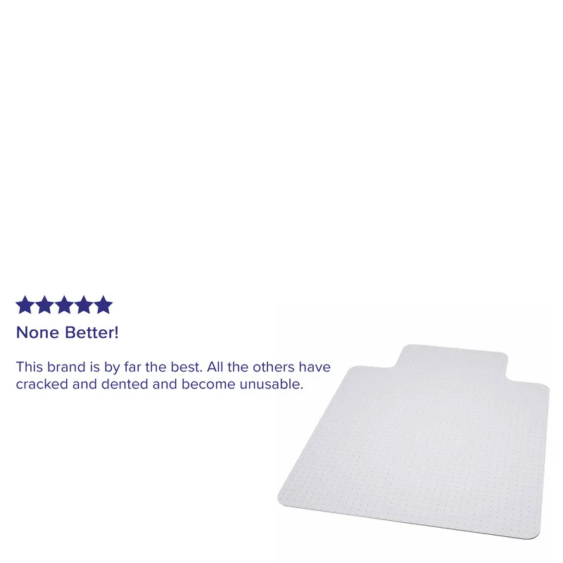 36'' x 48'' Big & Tall 400 lb. Capacity Carpet Chair Mat with Lip