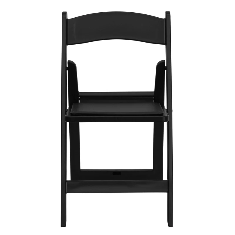 Set of 4 1000 lb Weight Capacity Indoor/Outdoor Resin Folding Chairs