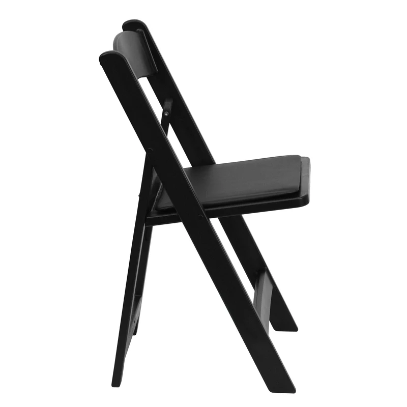 Set of 4 1000 lb Weight Capacity Indoor/Outdoor Resin Folding Chairs