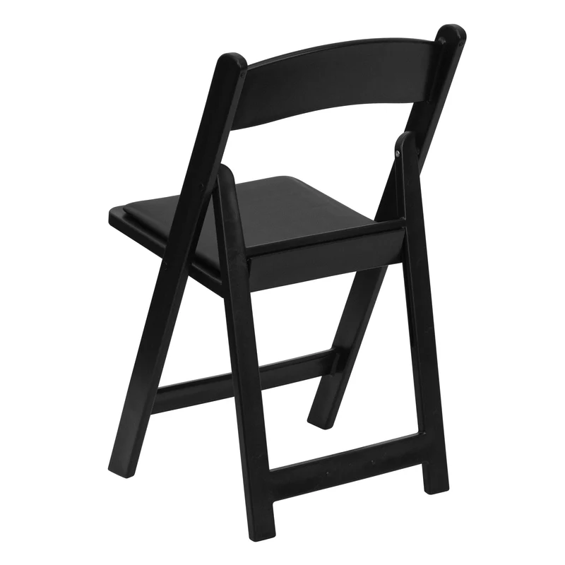 Set of 4 1000 lb Weight Capacity Indoor/Outdoor Resin Folding Chairs