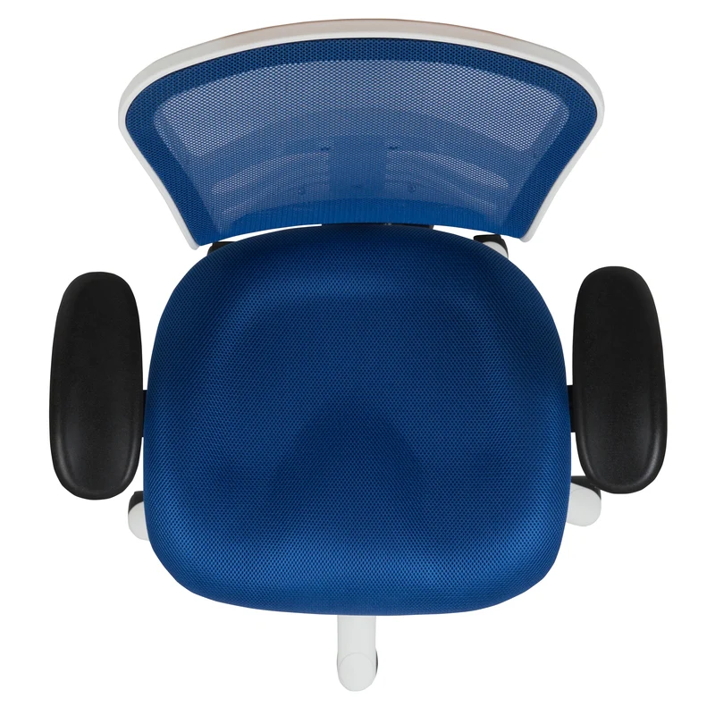 Mid-Back Mesh Triple Paddle Swivel Ergonomic Office Chair with Adjustable Arms