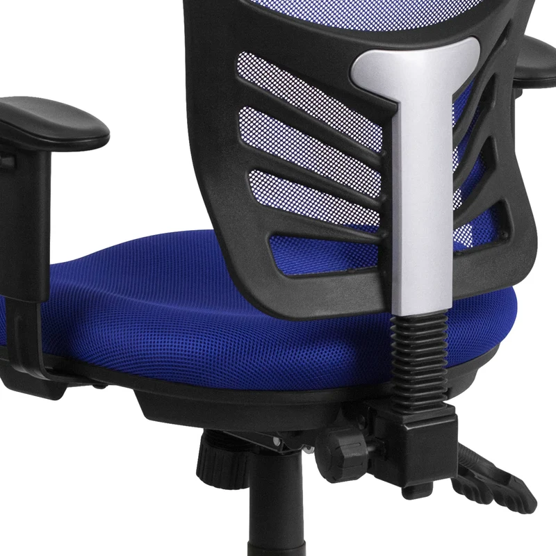 Mid-Back Mesh Triple Paddle Swivel Ergonomic Office Chair with Adjustable Arms