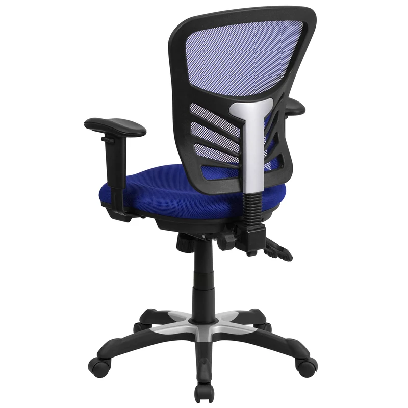 Mid-Back Mesh Triple Paddle Swivel Ergonomic Office Chair with Adjustable Arms