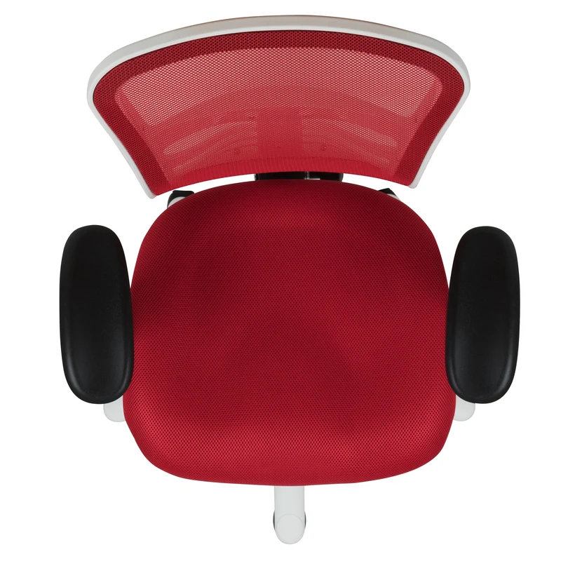 Mid-Back Mesh Triple Paddle Swivel Ergonomic Office Chair with Adjustable Arms