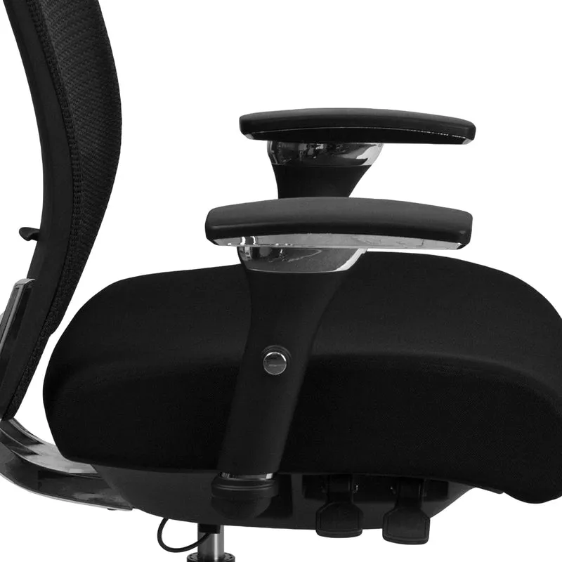 24/7 300 lb. Rated High Back Swivel Seat Slider Lumbar Ergonomic Office Chair
