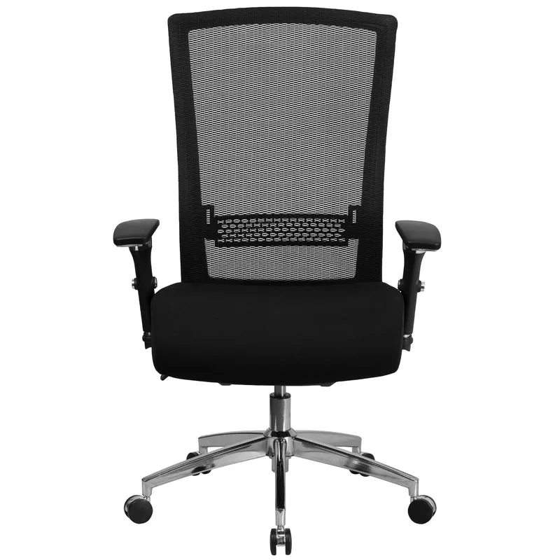 24/7 300 lb. Rated High Back Swivel Seat Slider Lumbar Ergonomic Office Chair