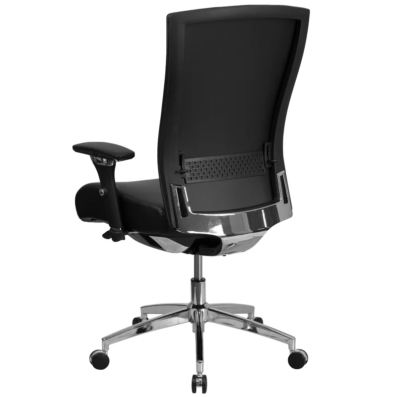 24/7 300 lb. Rated High Back Swivel Seat Slider Lumbar Ergonomic Office Chair