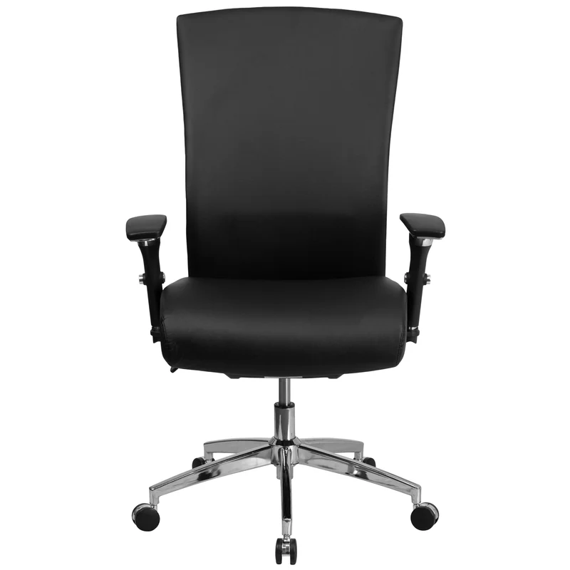 24/7 300 lb. Rated High Back Swivel Seat Slider Lumbar Ergonomic Office Chair