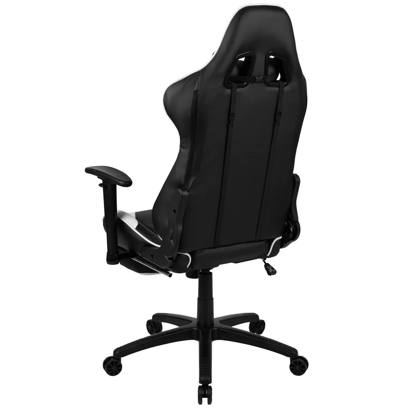 Z300 Gaming Racing Office Ergonomic PC Chair with Reclining Back and Footrest