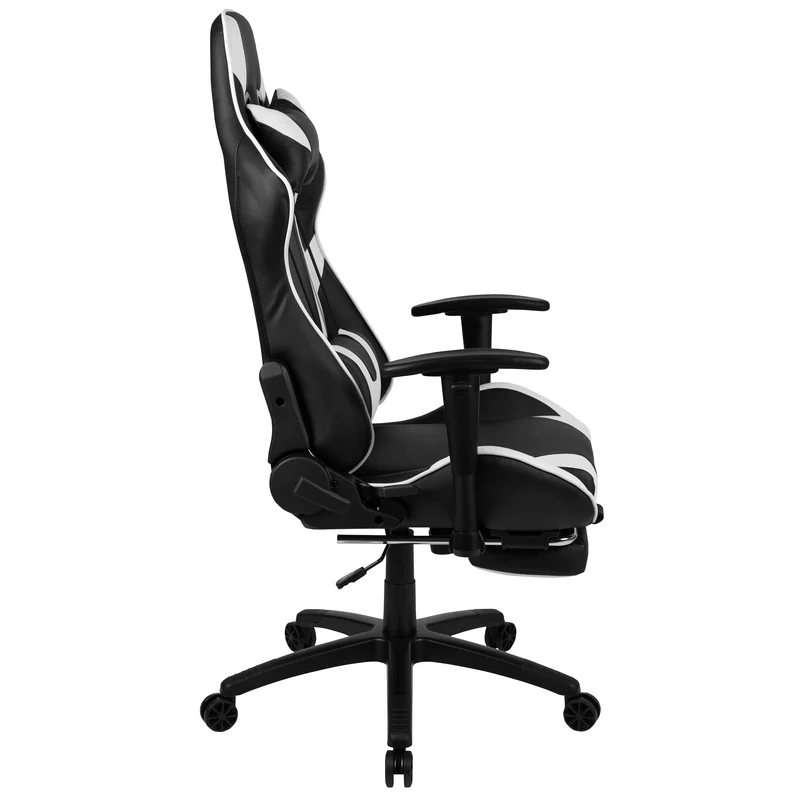 Z300 Gaming Racing Office Ergonomic PC Chair with Reclining Back and Footrest