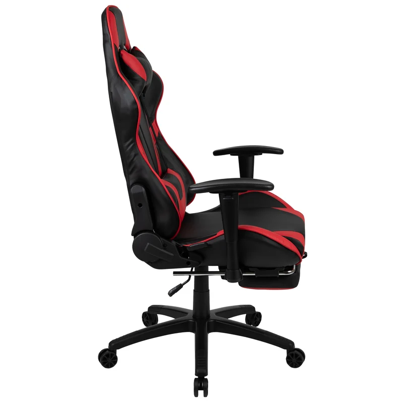 Z300 Gaming Racing Office Ergonomic PC Chair with Reclining Back and Footrest