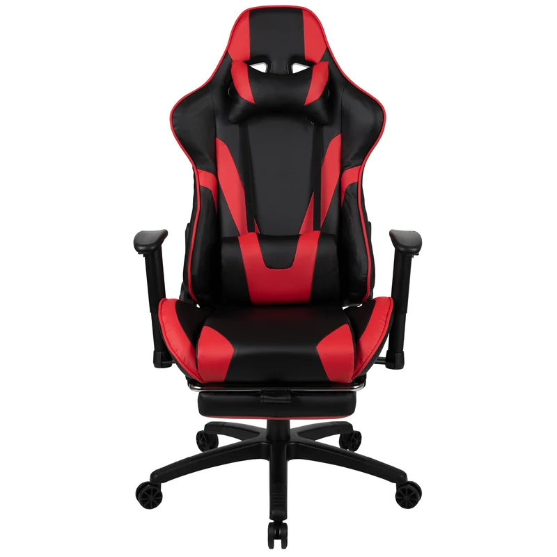 Z300 Gaming Racing Office Ergonomic PC Chair with Reclining Back and Footrest