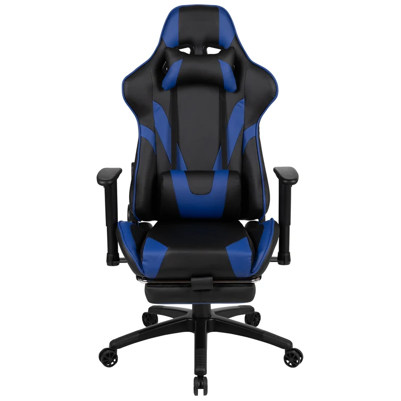 Z300 Gaming Racing Office Ergonomic PC Chair with Reclining Back and Footrest