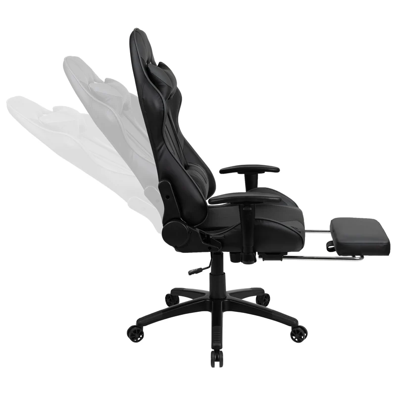 Z300 Gaming Racing Office Ergonomic PC Chair with Reclining Back and Footrest