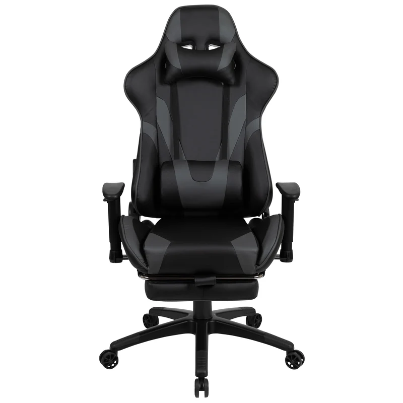 Z300 Gaming Racing Office Ergonomic PC Chair with Reclining Back and Footrest