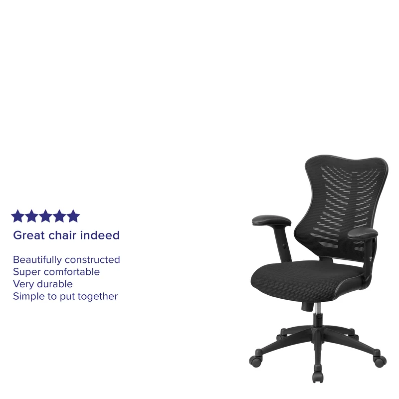 High Back Designer Mesh Executive Ergonomic Office Chair w/ Adjustable Arms