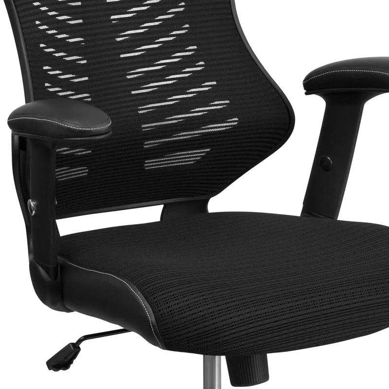High Back Designer Mesh Executive Ergonomic Office Chair w/ Adjustable Arms