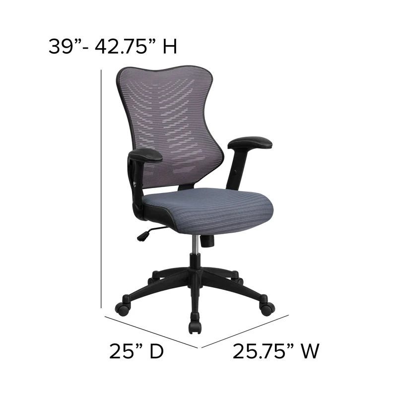 High Back Designer Mesh Executive Ergonomic Office Chair w/ Adjustable Arms