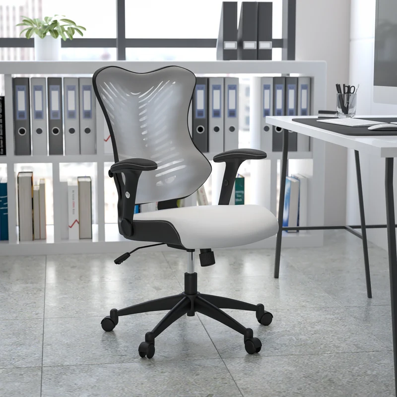 High Back Designer Mesh Executive Ergonomic Office Chair w/ Adjustable Arms