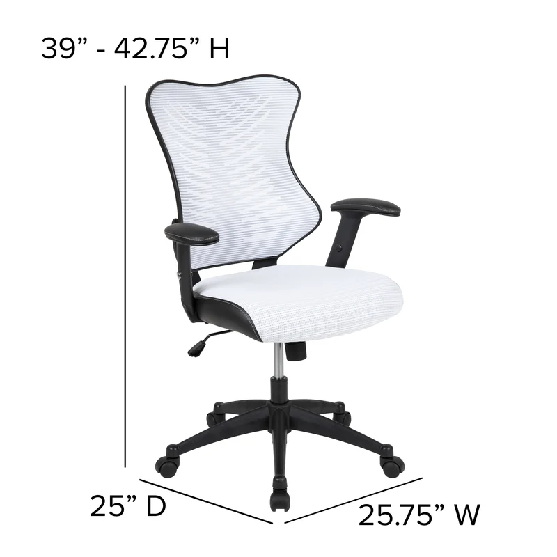 High Back Designer Mesh Executive Ergonomic Office Chair w/ Adjustable Arms