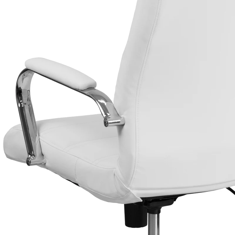 High Back Executive Swivel Office Chair with Metal Frame and Arms