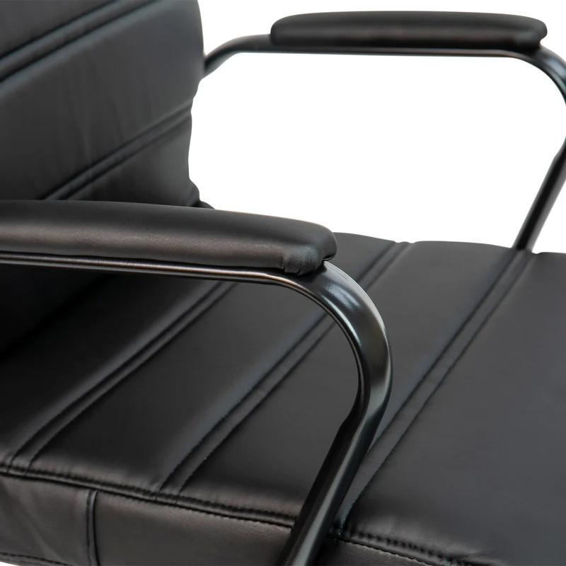 Mid-Back Executive Swivel Office Chair with Metal Frame and Arms