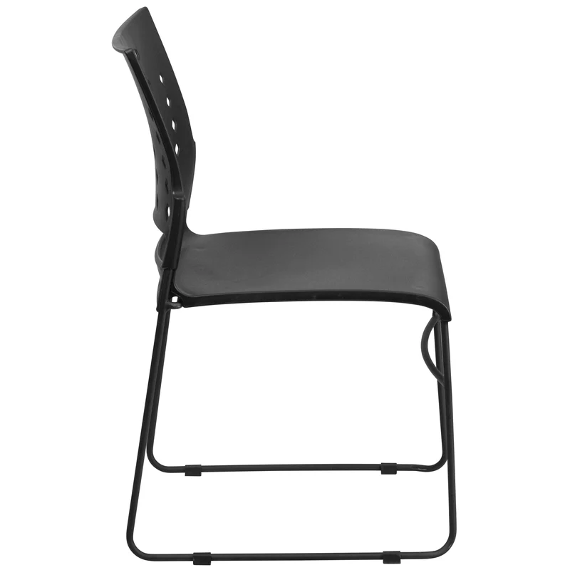 Home Office Plastic Accent Sled Base Stack Chair - Air-Vent Back