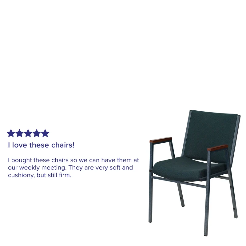 Heavy Duty Reception/Guest Stack Chair with Arms