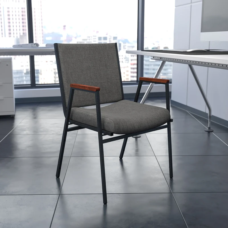 Heavy Duty Reception/Guest Stack Chair with Arms