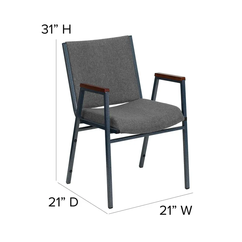 Heavy Duty Reception/Guest Stack Chair with Arms