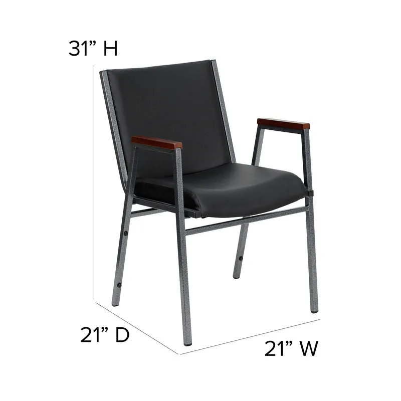 Heavy Duty Reception/Guest Stack Chair with Arms
