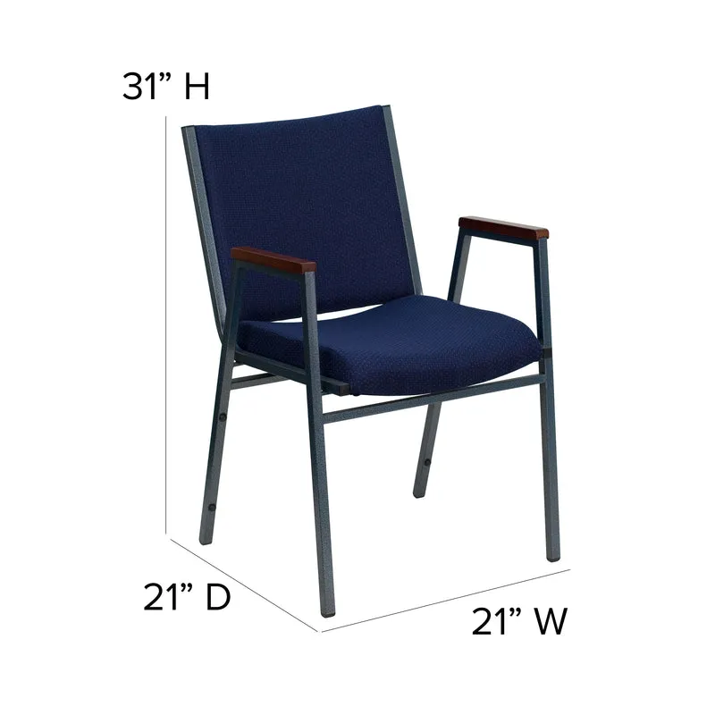 Heavy Duty Reception/Guest Stack Chair with Arms