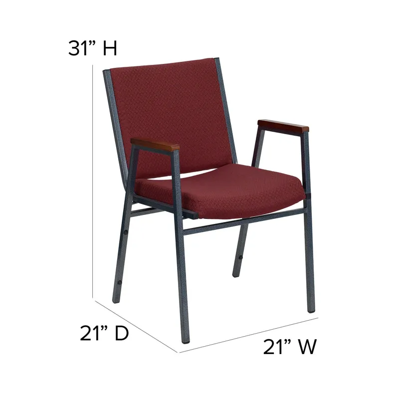 Heavy Duty Reception/Guest Stack Chair with Arms