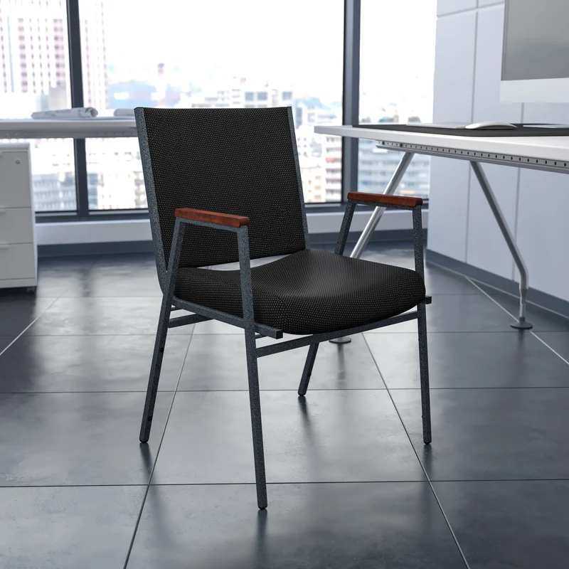 Heavy Duty Reception/Guest Stack Chair with Arms