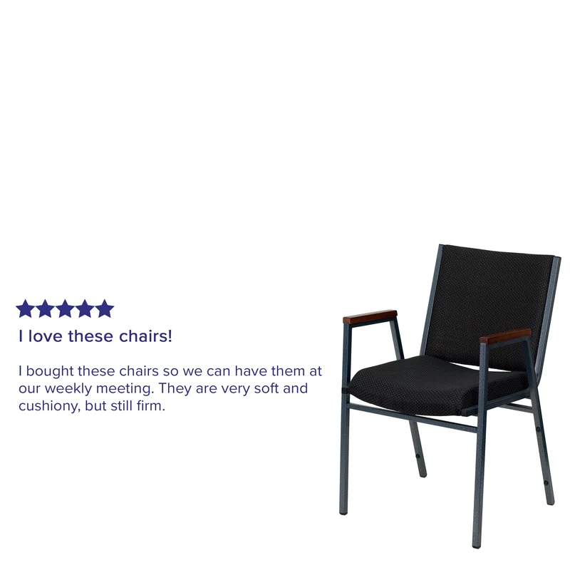 Heavy Duty Reception/Guest Stack Chair with Arms