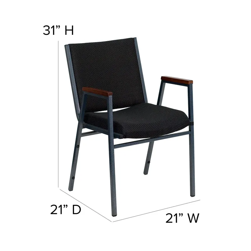 Heavy Duty Reception/Guest Stack Chair with Arms