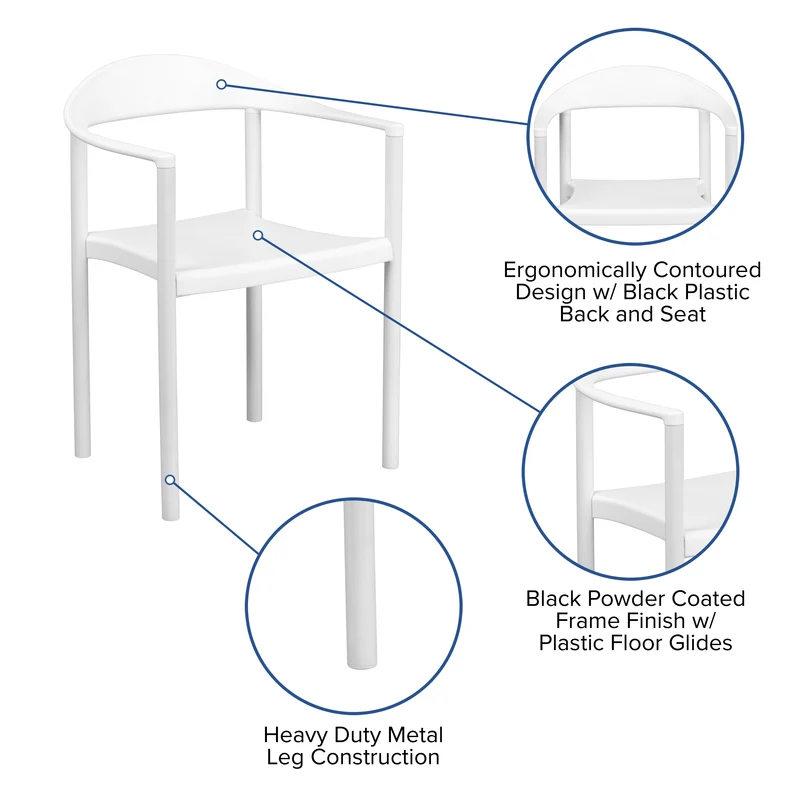 Multipurpose Plastic Cafe Stack Chair
