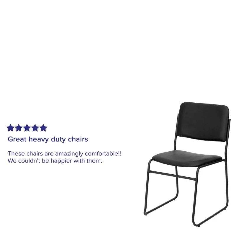 500 lb. Capacity High Density Stacking Chair with Sled Base
