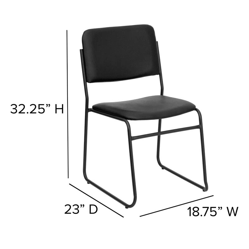 500 lb. Capacity High Density Stacking Chair with Sled Base
