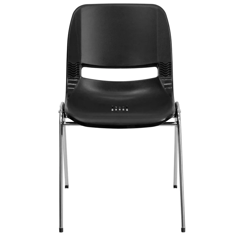 Ergonomic Chrome Stack Chair - 18" Seat Daycare Home School