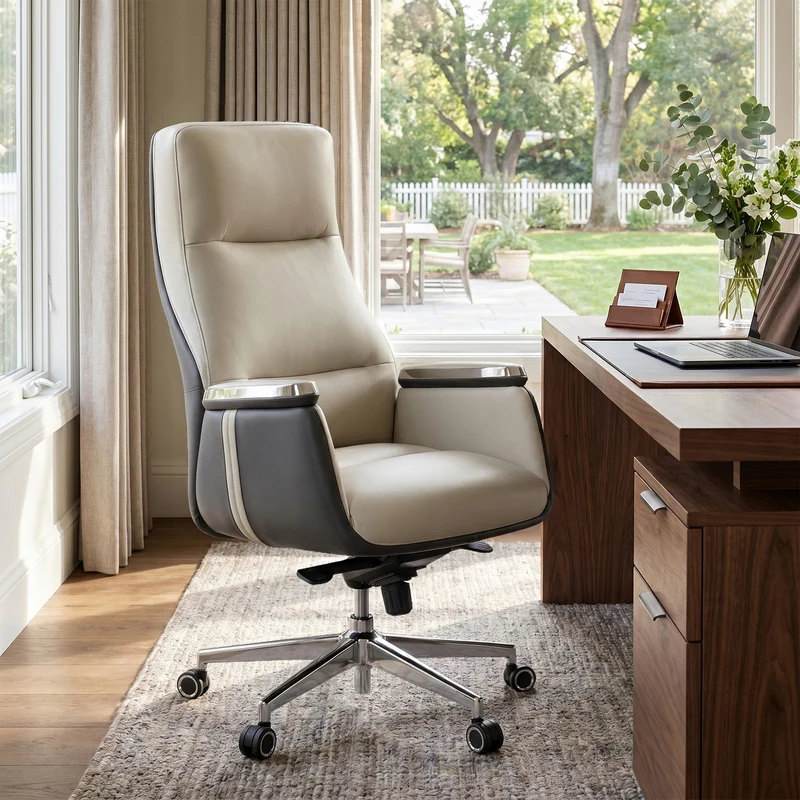 Royal II, Silicone & Leather Executive Ergonomic Office Chair