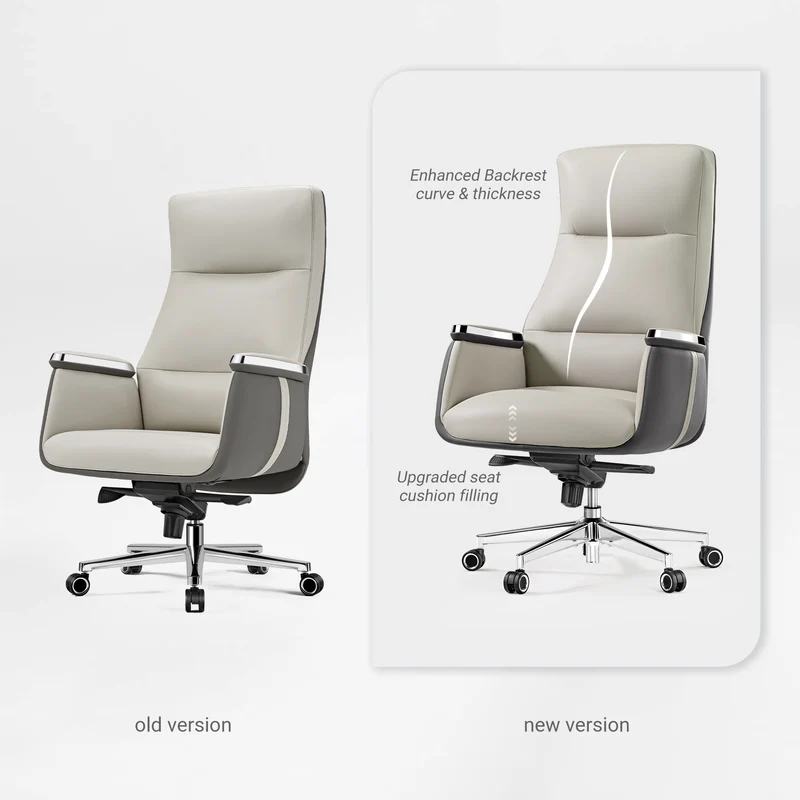 Royal II, Silicone & Leather Executive Ergonomic Office Chair