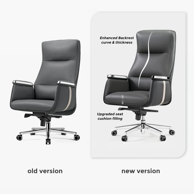 Royal II, Silicone & Leather Executive Ergonomic Office Chair
