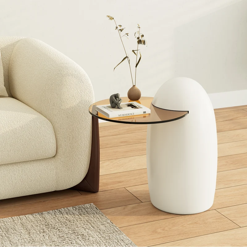 33" Abstract Cat Claw Coffee Table With Penguin Side Table Set